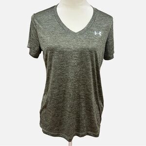 Under Armour short sleeve green heathered top
